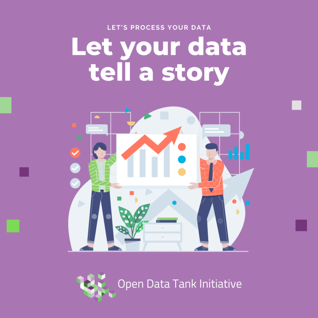 green illustration data analysis instagram post